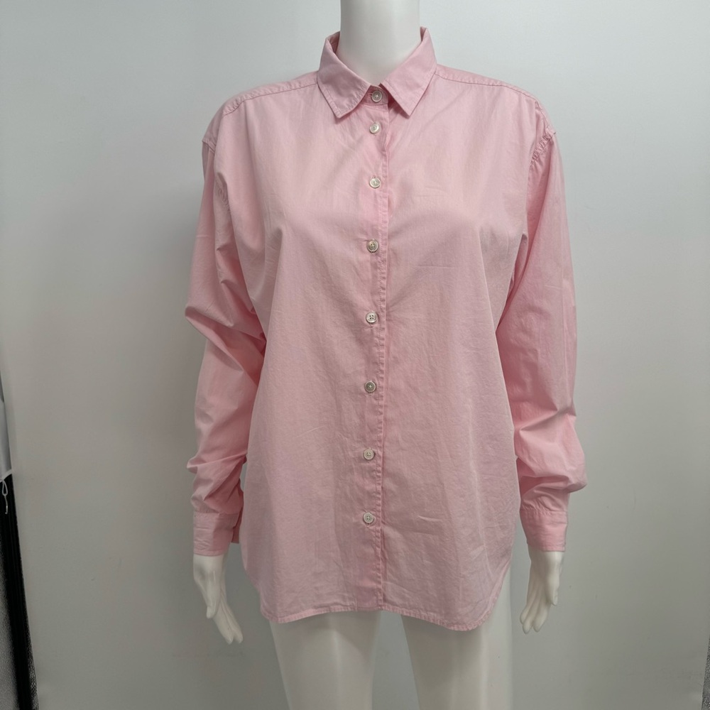 Closed Women Pink Long Sleeve Button-Down Shirt Size S